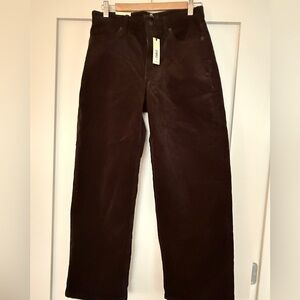 Banana Republic Dark Brown Corduroy Straight Leg Pants 29” inseam